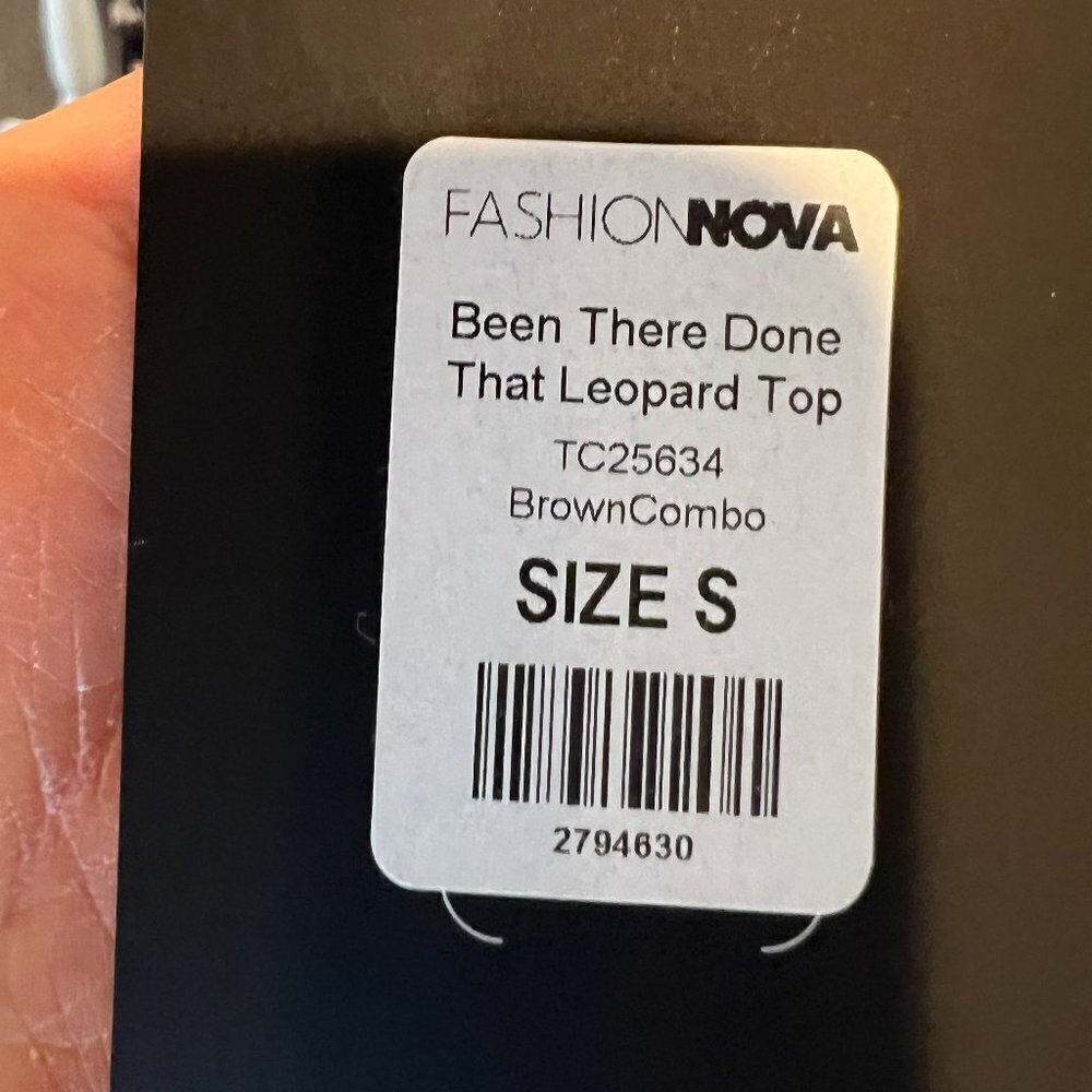 NWT Fashion Nova Been There Done That Leopard Top, Size Small - Picture 13 of 13